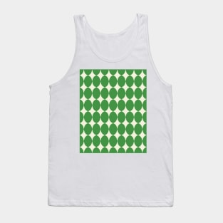 Mid Century Modern Pattern in Green Tank Top